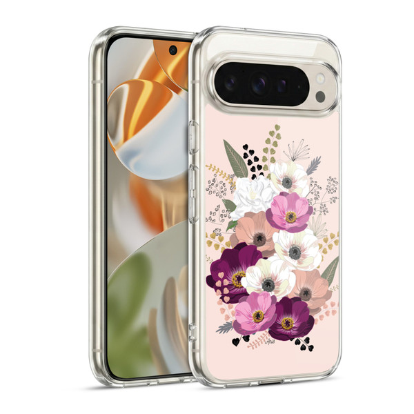 Anis Illustration Flowers Bouquet 1 Soft Gel Case for Google Pixel 9 / Pixel 9 Pro