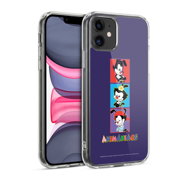 Animaniacs Graphics Tiles Soft Gel Case for Apple iPhone 11