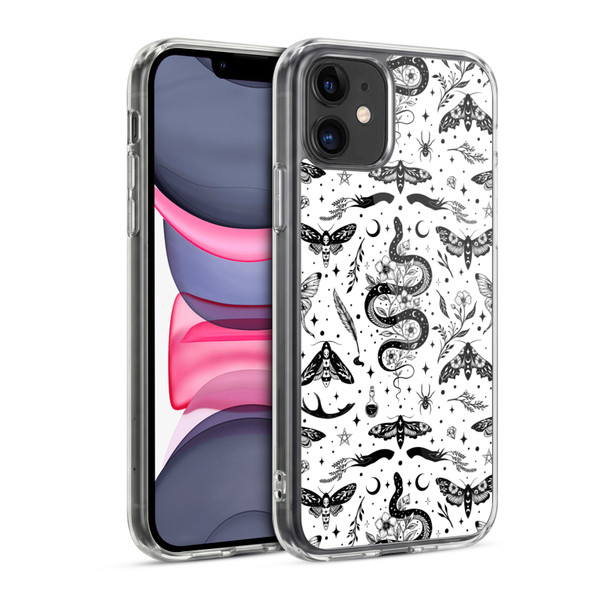 Episodic Drawing Pattern Flash Tattoo Soft Gel Case for Apple iPhone 11