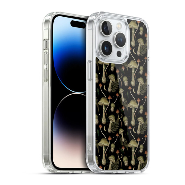 Episodic Drawing Pattern Death Cap Soft Gel Case for Apple iPhone 13 Pro & MagSafe