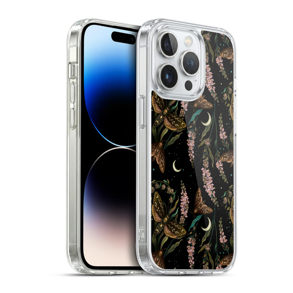 Episodic Drawing Pattern Death Head Pattern Soft Gel Case for Apple iPhone 14 Pro & MagSafe