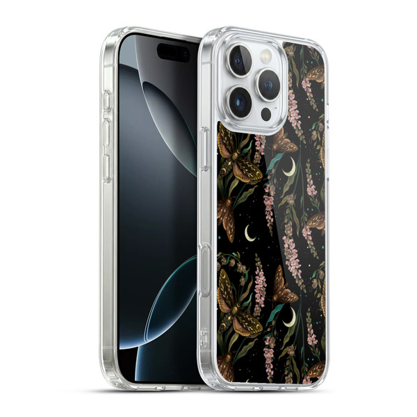 Episodic Drawing Pattern Death Head Pattern Soft Gel Case for Apple iPhone 16 Pro Max & MagSafe