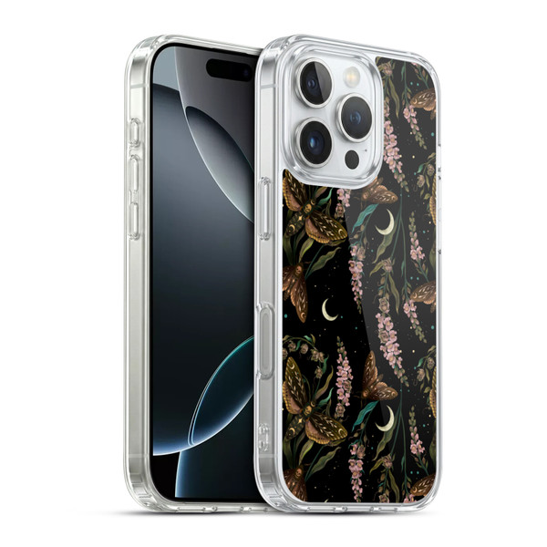 Episodic Drawing Pattern Death Head Pattern Soft Gel Case for Apple iPhone 16 Pro & MagSafe