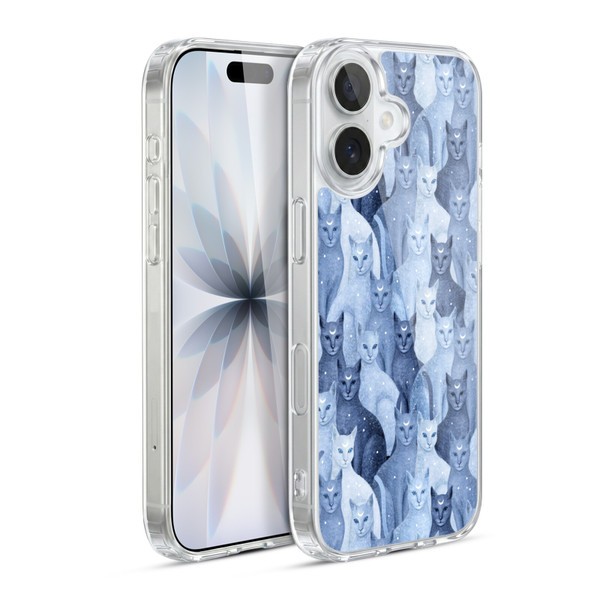 Episodic Drawing Pattern Cats Soft Gel Case for Apple iPhone 17