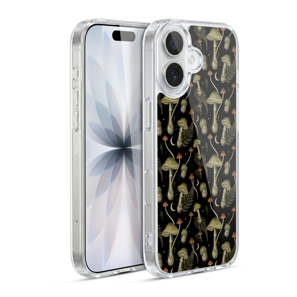 Episodic Drawing Pattern Death Cap Soft Gel Case for Apple iPhone 17