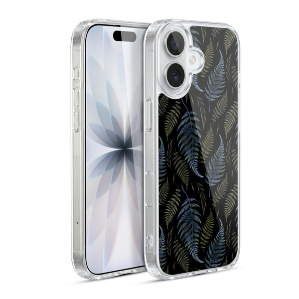 Episodic Drawing Pattern Leaves Soft Gel Case for Apple iPhone 17