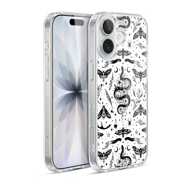 Episodic Drawing Pattern Flash Tattoo Soft Gel Case for Apple iPhone 17