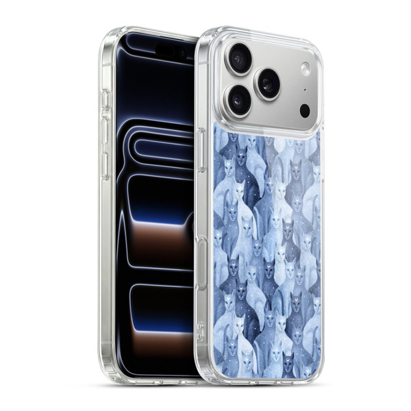 Episodic Drawing Pattern Cats Soft Gel Case for Apple iPhone 17 Pro Max