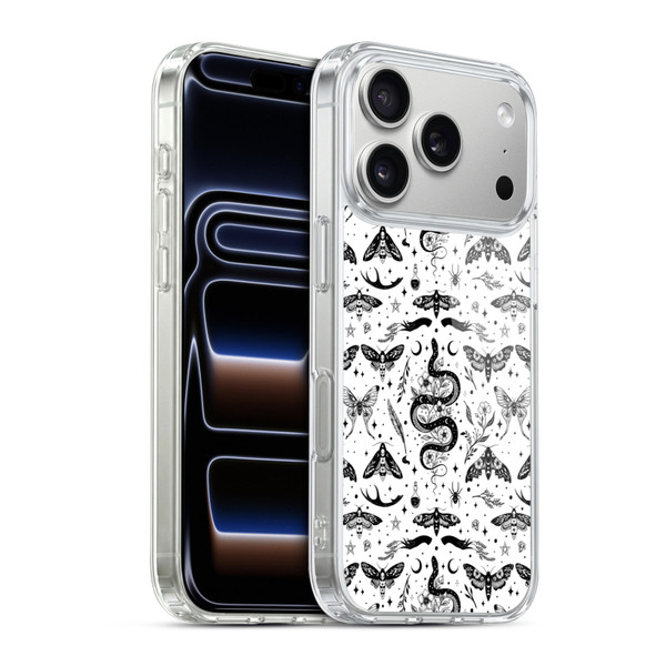 Episodic Drawing Pattern Flash Tattoo Soft Gel Case for Apple iPhone 17 Pro