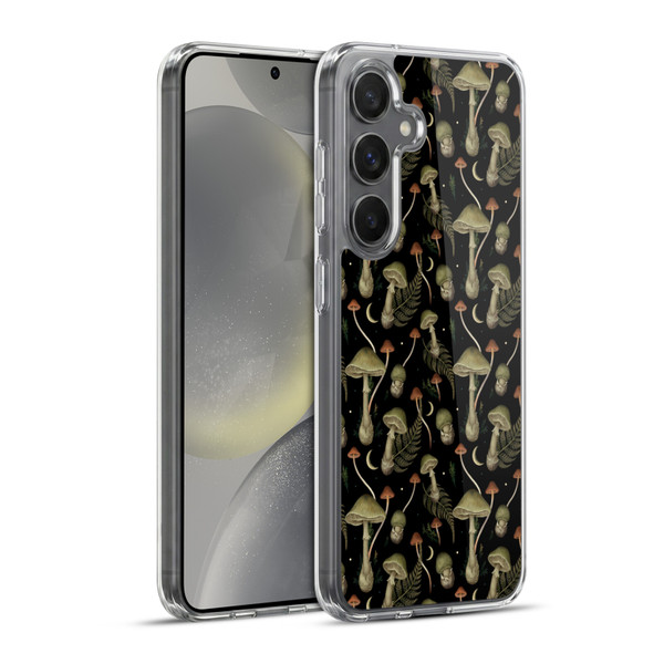 Episodic Drawing Pattern Death Cap Soft Gel Case for Samsung Galaxy S24+ 5G & MagSafe