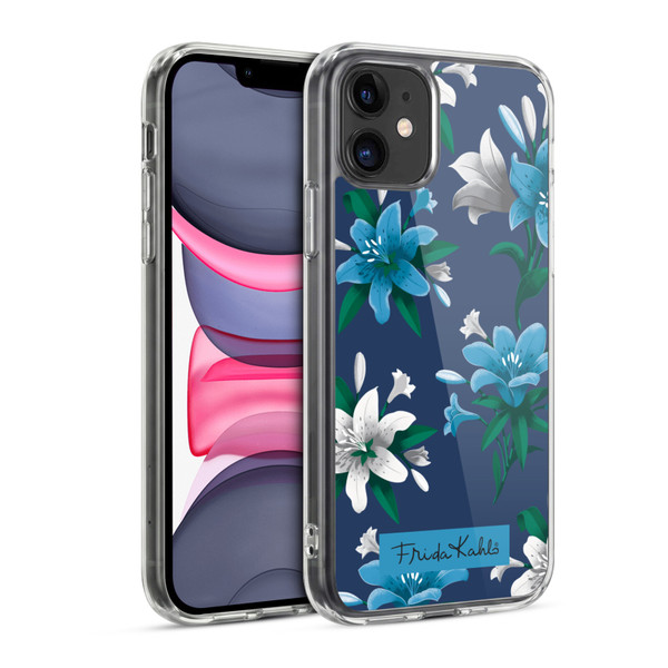 Frida Kahlo Flowers Blue Lilies Soft Gel Case for Apple iPhone 11