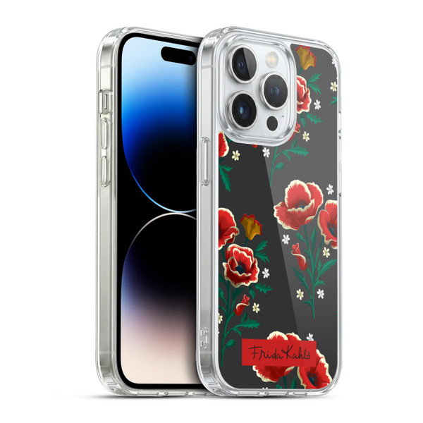 Frida Kahlo Flowers Red Soft Gel Case for Apple iPhone 13 Pro & MagSafe