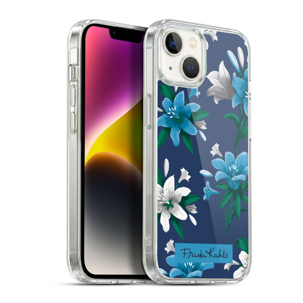 Frida Kahlo Flowers Blue Lilies Soft Gel Case for Apple iPhone 14 Plus & MagSafe