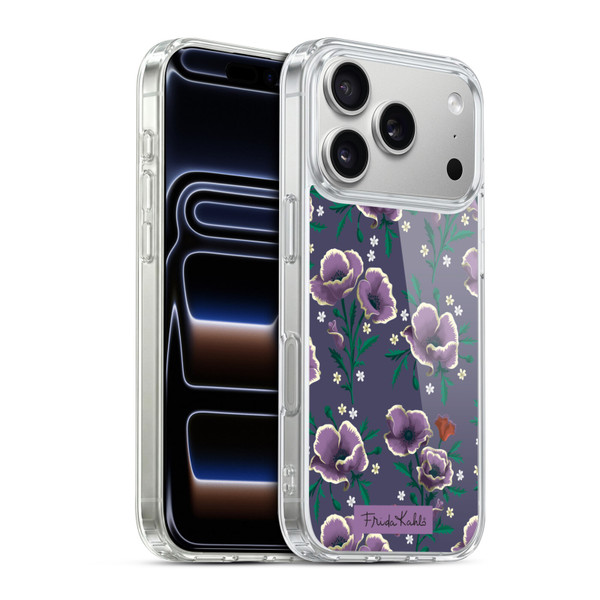 Frida Kahlo Flowers Purple Soft Gel Case for Apple iPhone 17 Pro