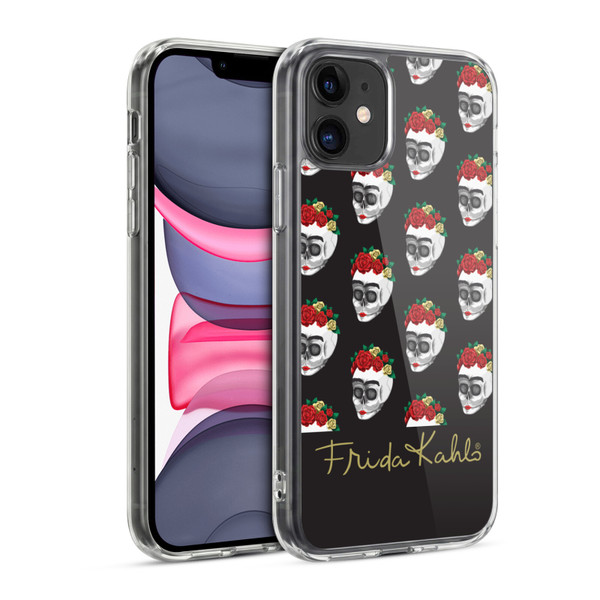 Frida Kahlo Roses Skull Pattern Soft Gel Case for Apple iPhone 11