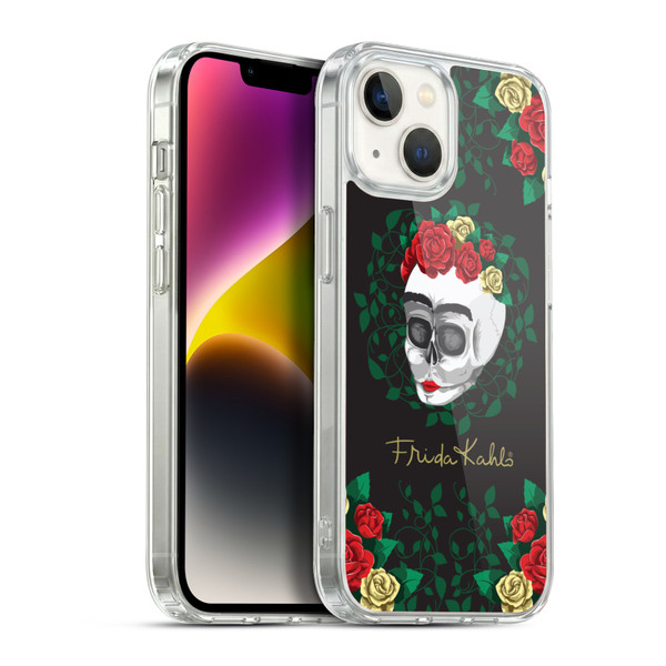 Frida Kahlo Roses Skull Bloom Soft Gel Case for Apple iPhone 14