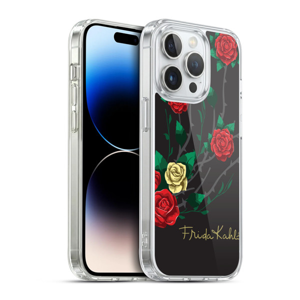 Frida Kahlo Roses Shrub Soft Gel Case for Apple iPhone 14 Pro & MagSafe