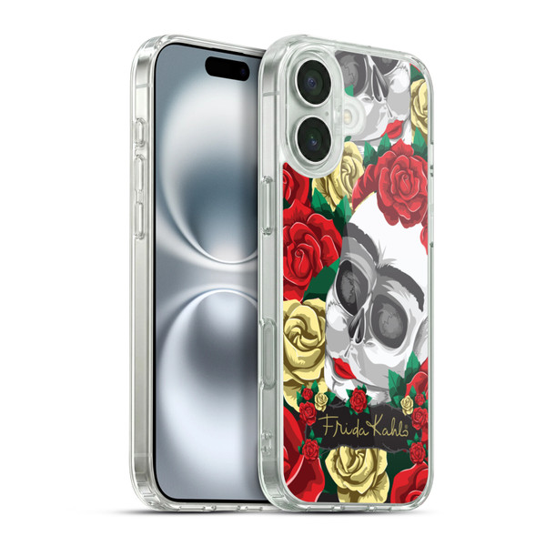 Frida Kahlo Roses Pair Skull Soft Gel Case for Apple iPhone 16 Plus & MagSafe