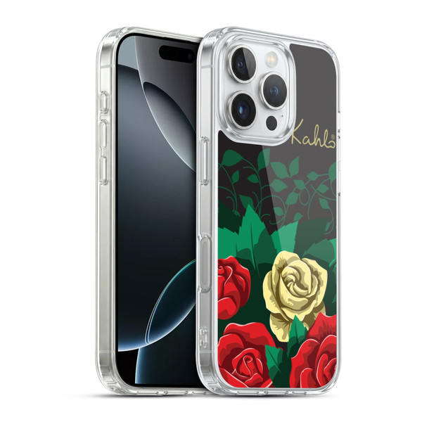 Frida Kahlo Roses Blooms Soft Gel Case for Apple iPhone 16 Pro & MagSafe