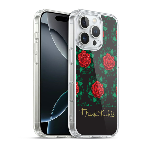 Frida Kahlo Roses Leafy Soft Gel Case for Apple iPhone 16 Pro & MagSafe
