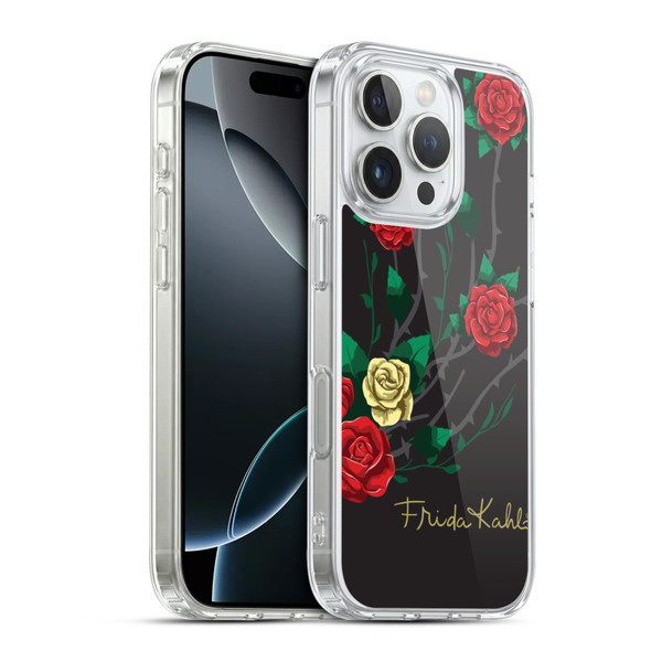 Frida Kahlo Roses Shrub Soft Gel Case for Apple iPhone 16 Pro & MagSafe