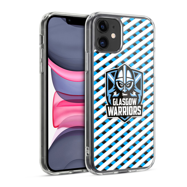 Glasgow Warriors Graphics Stripes Soft Gel Case for Apple iPhone 11