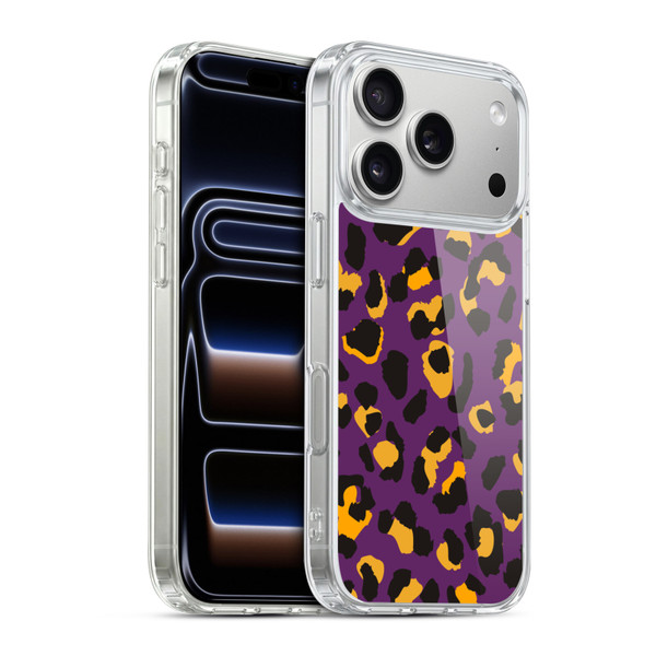 Haroulita Animal Prints Purple Soft Gel Case for Apple iPhone 17 Pro
