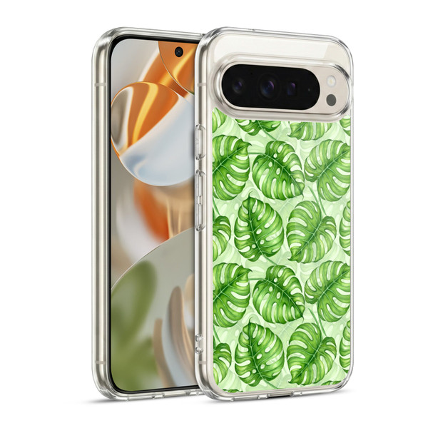 Katerina Kirilova Fruits & Foliage Patterns Monstera Soft Gel Case for Google Pixel 9 / Pixel 9 Pro