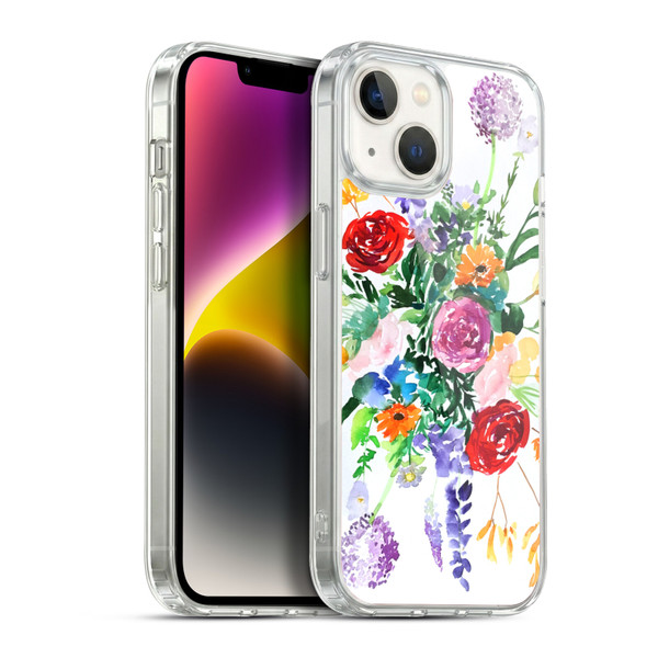 Mai Autumn Floral Garden Mandala Soft Gel Case for Apple iPhone 14