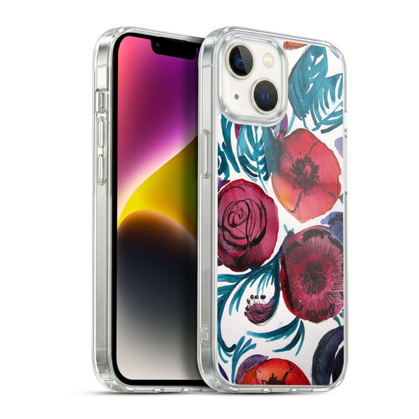 Mai Autumn Floral Garden Violetta Soft Gel Case for Apple iPhone 14