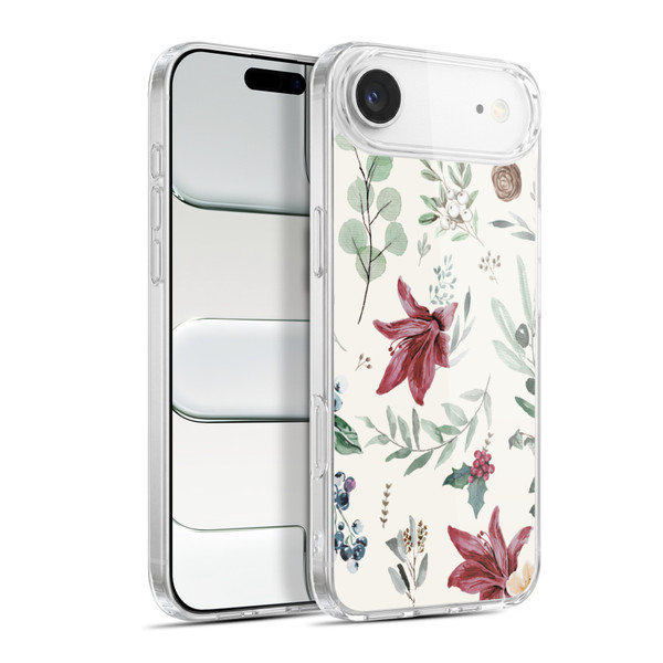 Anis Illustration Floral Pattern Christmas Eucalyptus Soft Gel Case for Apple iPhone 17 Air