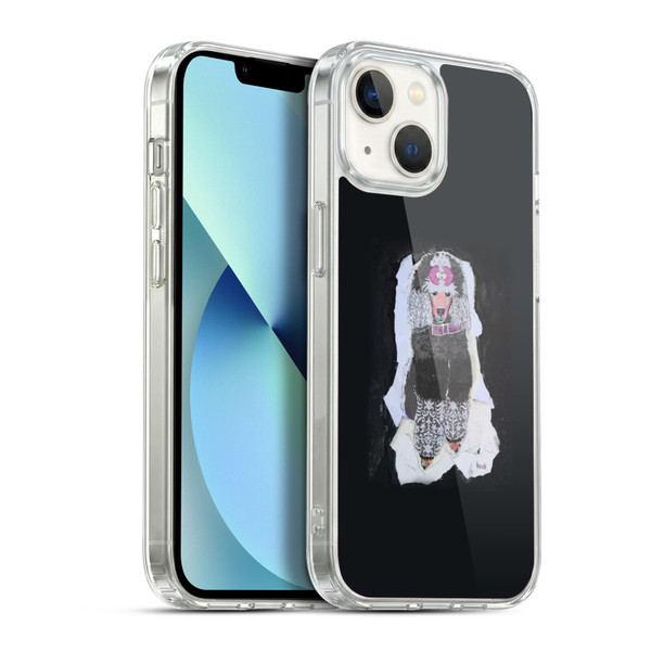 Michel Keck Animal Collage Poodle Soft Gel Case for Apple iPhone 13