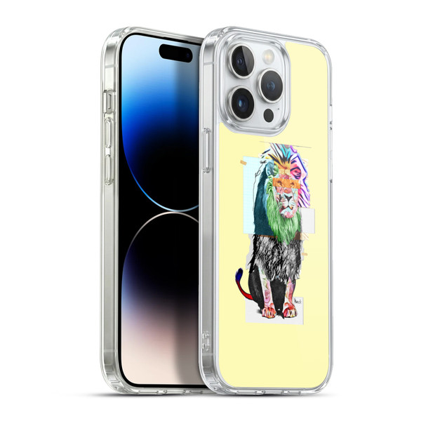 Michel Keck Animal Collage Lion Soft Gel Case for Apple iPhone 13 Pro Max & MagSafe