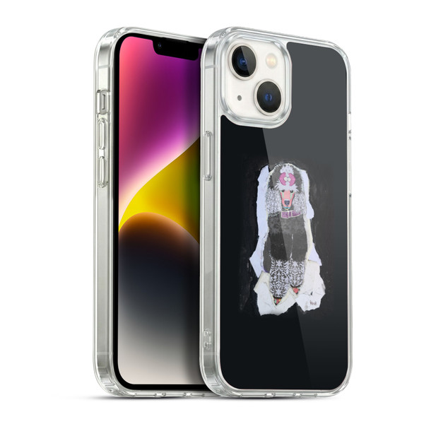 Michel Keck Animal Collage Poodle Soft Gel Case for Apple iPhone 14
