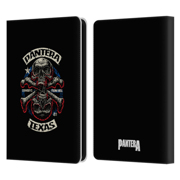 Pantera Art Double Cross Leather Book Wallet Case Cover For Amazon Kindle 11th Gen (2024)