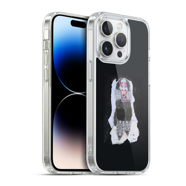Michel Keck Animal Collage Poodle Soft Gel Case for Apple iPhone 14 Pro & MagSafe