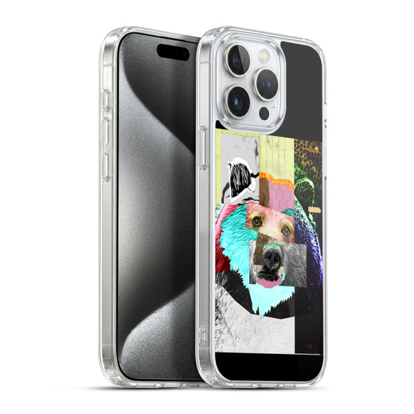 Michel Keck Animal Collage Bear Soft Gel Case for Apple iPhone 15 Pro Max & MagSafe