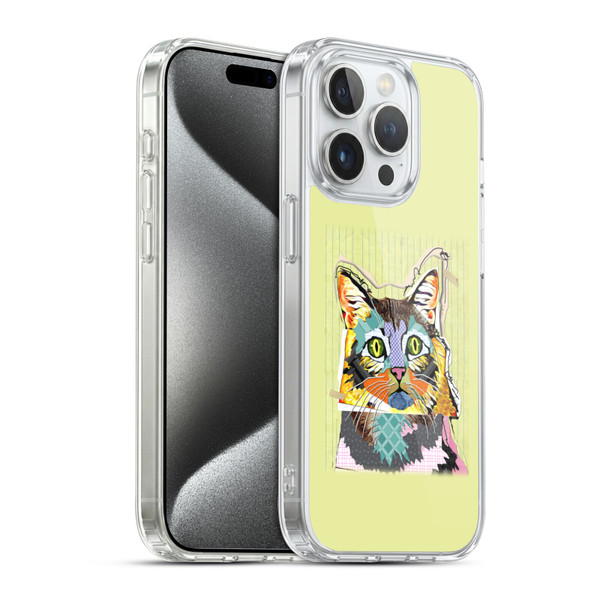Michel Keck Animal Collage Cat Soft Gel Case for Apple iPhone 15 Pro & MagSafe