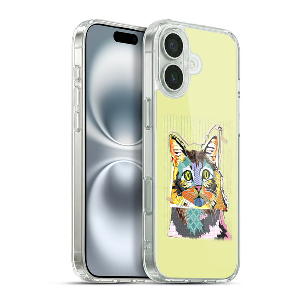 Michel Keck Animal Collage Cat Soft Gel Case for Apple iPhone 16 Plus & MagSafe