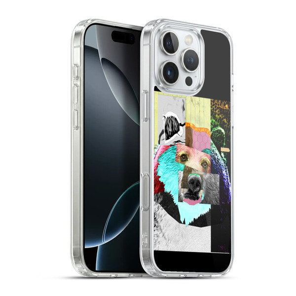 Michel Keck Animal Collage Bear Soft Gel Case for Apple iPhone 16 Pro Max & MagSafe