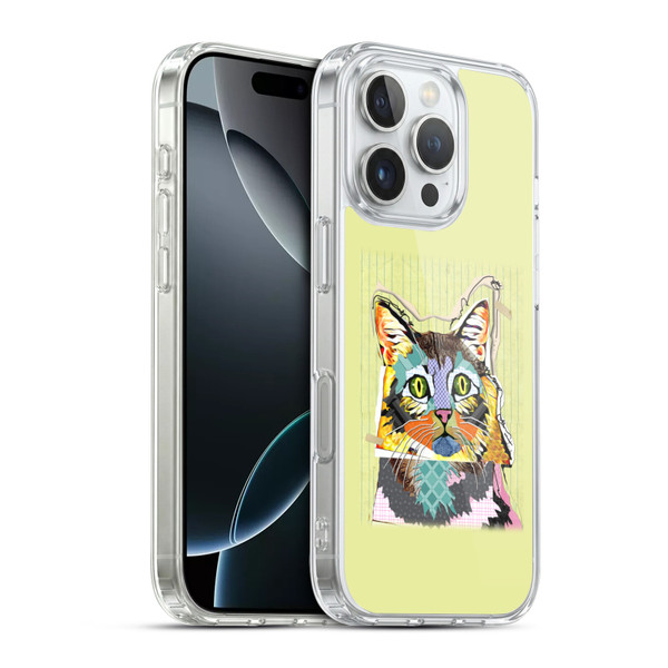 Michel Keck Animal Collage Cat Soft Gel Case for Apple iPhone 16 Pro & MagSafe