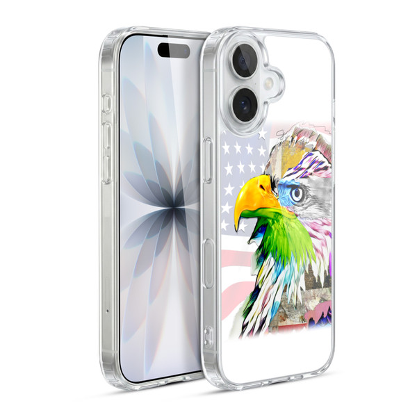 Michel Keck Animal Collage Eagle Soft Gel Case for Apple iPhone 17