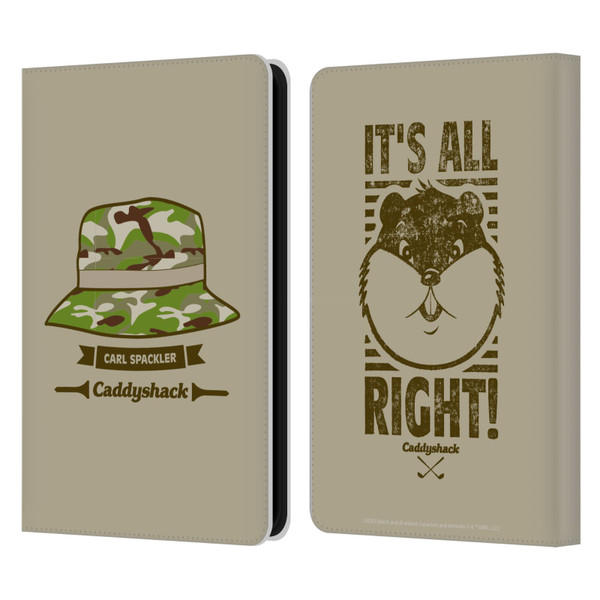 Caddyshack Graphics Carl Spackler Hat Leather Book Wallet Case Cover For Amazon Kindle 11th Gen (2024)
