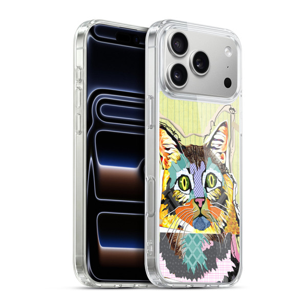 Michel Keck Animal Collage Cat Soft Gel Case for Apple iPhone 17 Pro Max