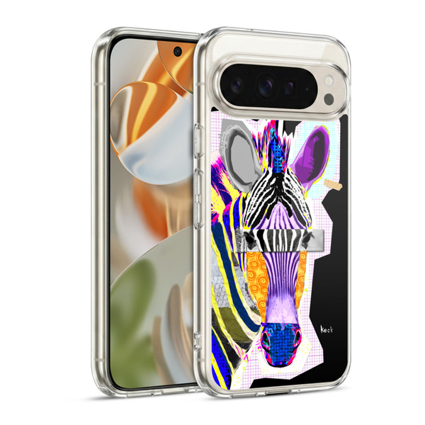 Michel Keck Animal Collage Zebra Soft Gel Case for Google Pixel 9 / Pixel 9 Pro
