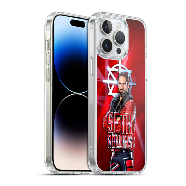 WWE Seth Rollins Graphics Seth Rollins Soft Gel Case for Apple iPhone 14 Pro Max & MagSafe