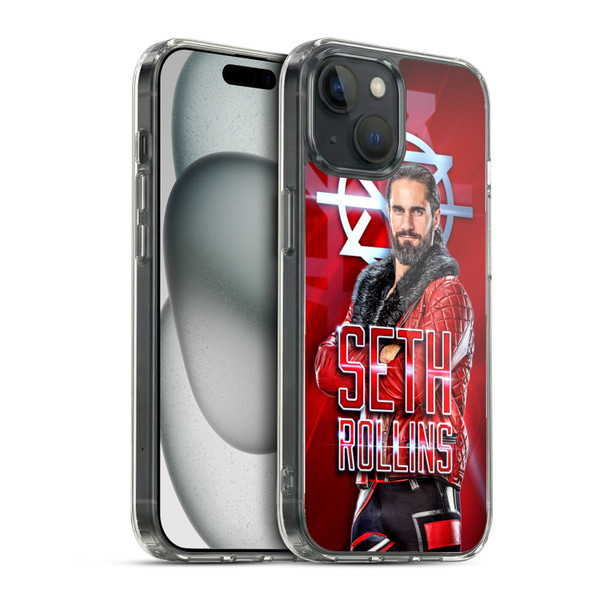 WWE Seth Rollins Graphics Seth Rollins Soft Gel Case for Apple iPhone 15 & MagSafe