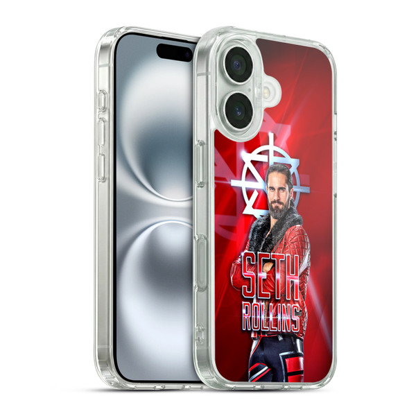 WWE Seth Rollins Graphics Seth Rollins Soft Gel Case for Apple iPhone 16 & MagSafe