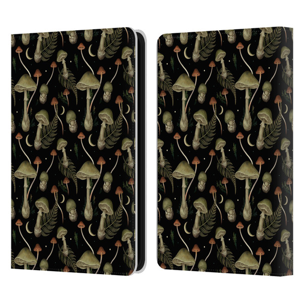 Episodic Drawing Pattern Death Cap Leather Book Wallet Case Cover For Amazon Kindle 11th Gen 6in 2022