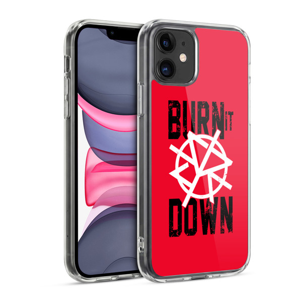 WWE Superstars 8 Seth Rollins Burn It Down Soft Gel Case for Apple iPhone 11